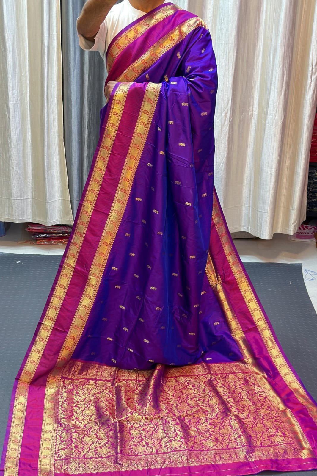 Kanjivaram Paithani Saree image 11