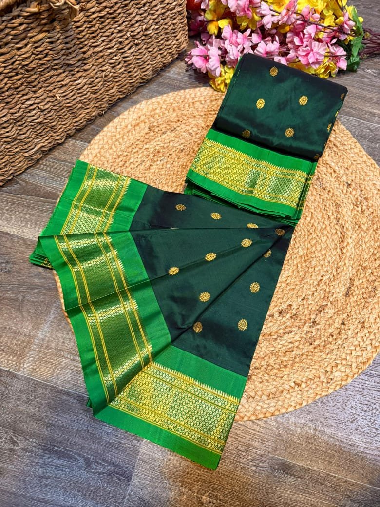 Kalanjali Maharani Paithani Pure Silk image 15