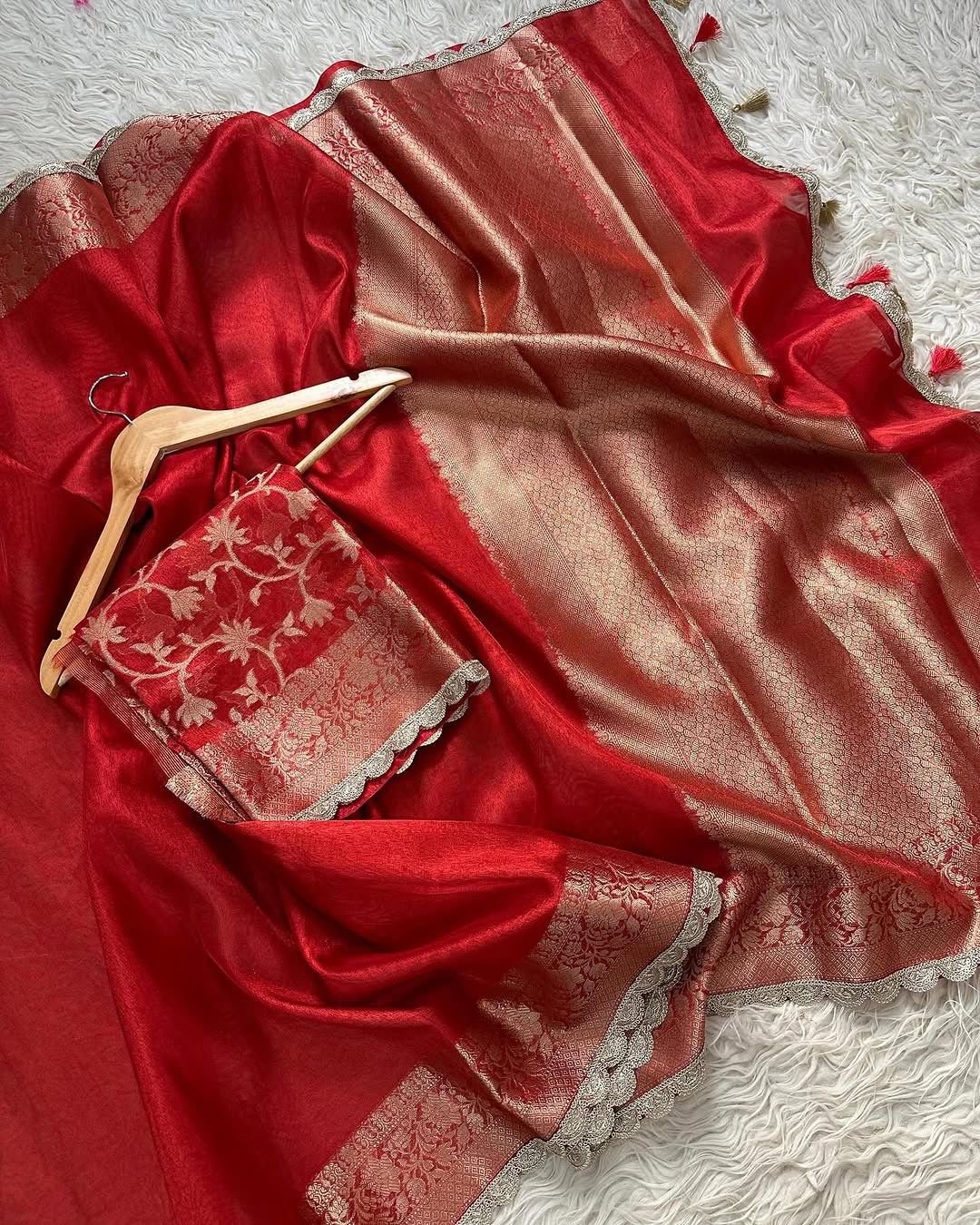 7 Banarasi Tissue Silk Saree image 7