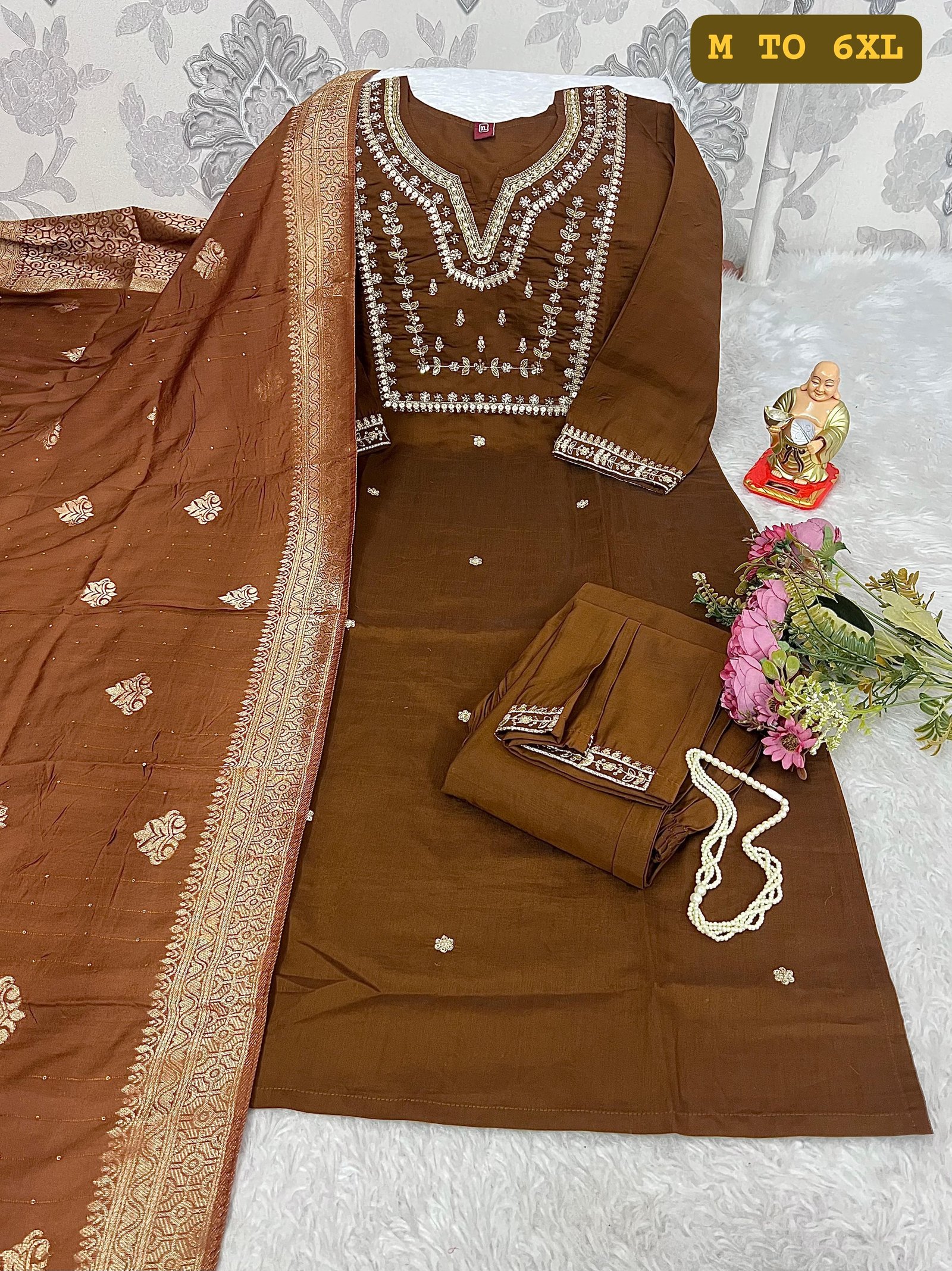 Kurti Pant Dupatta Set image 2