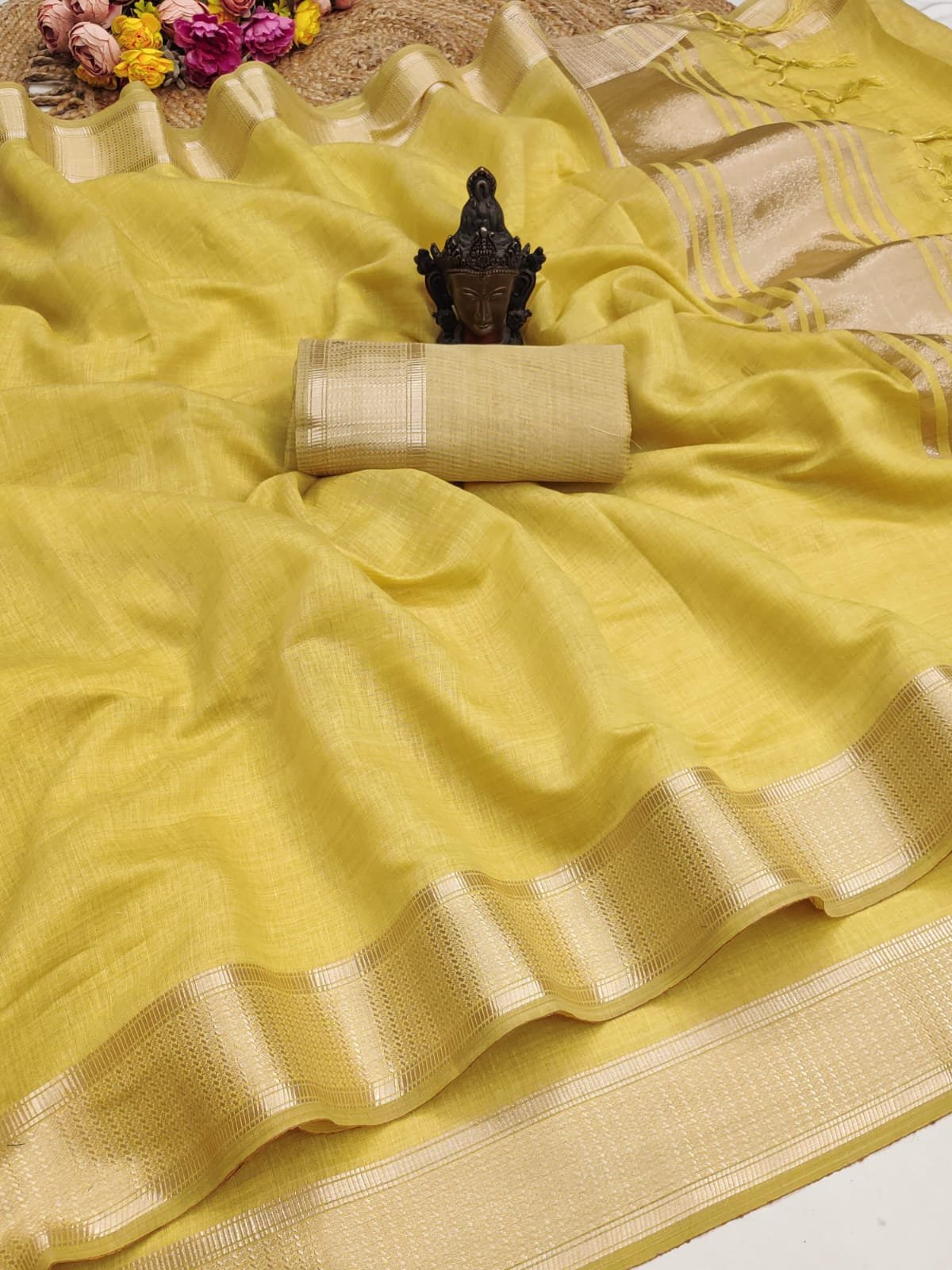 Soft Cotton Sarees Pastels image 6