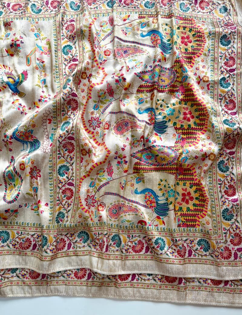 Pure Nylon Viscose Softy Silk Saree image 7