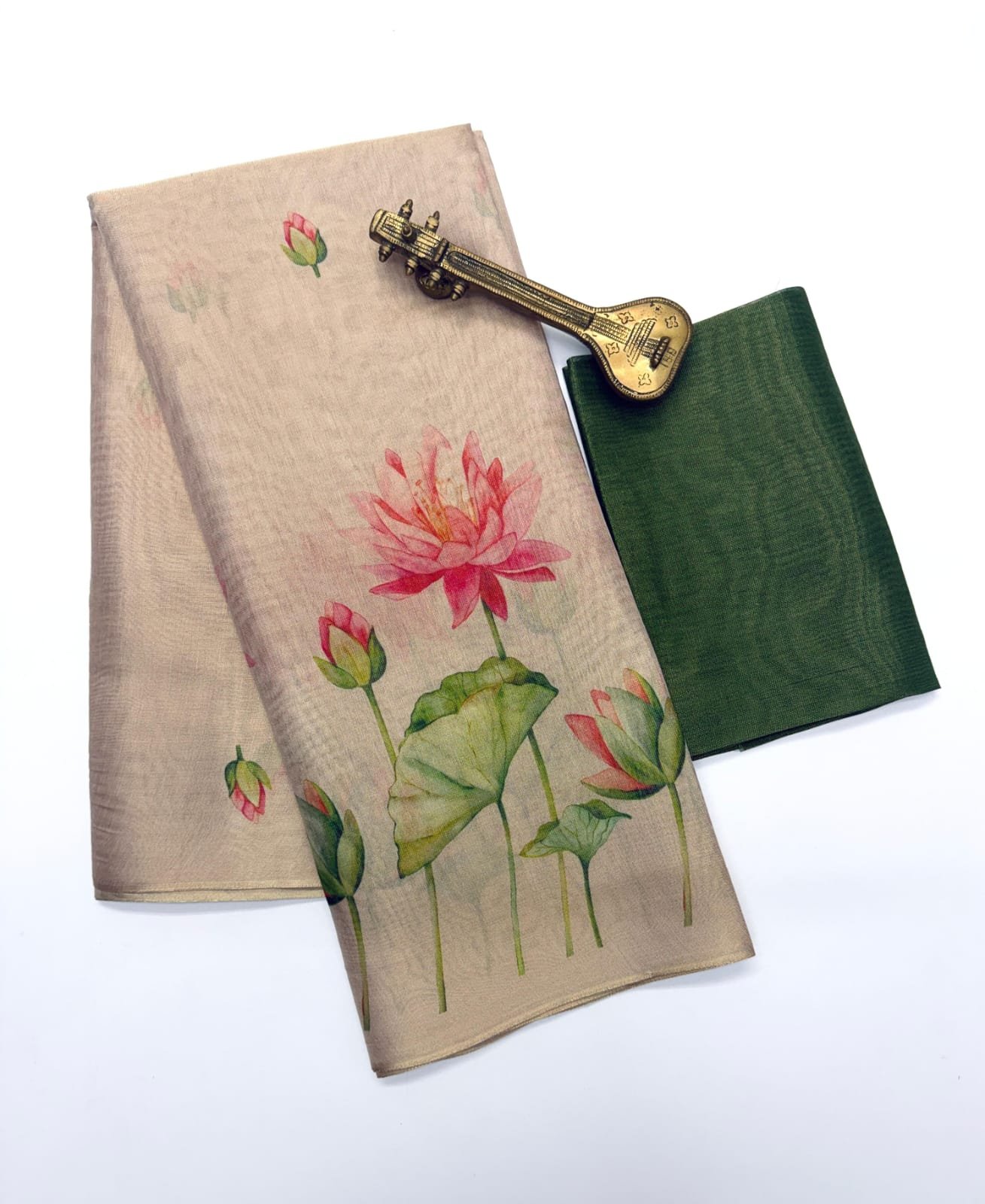 Linen Tissue Silk Saree image 6