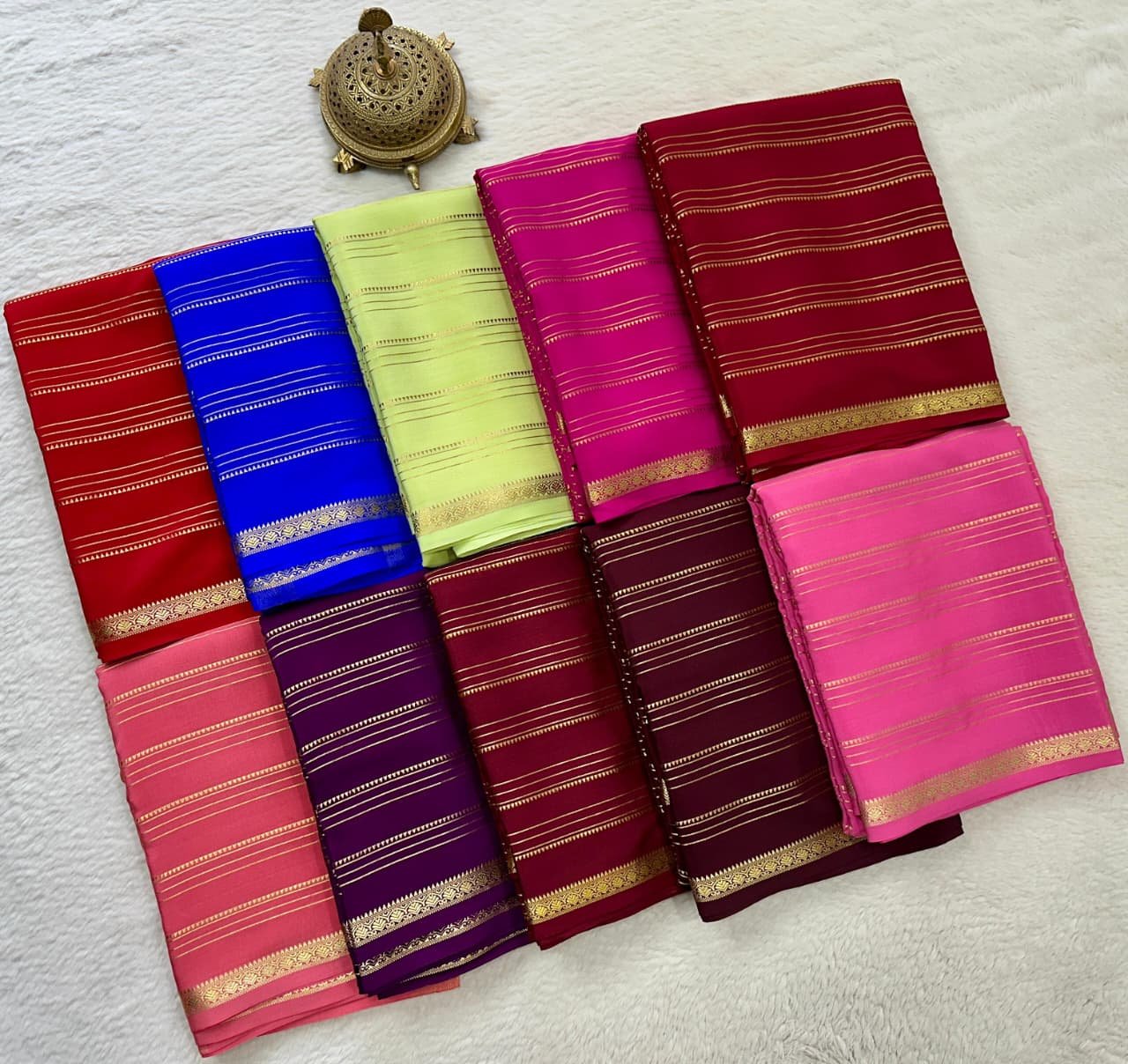Semi Mysore Silk Sarees image 2