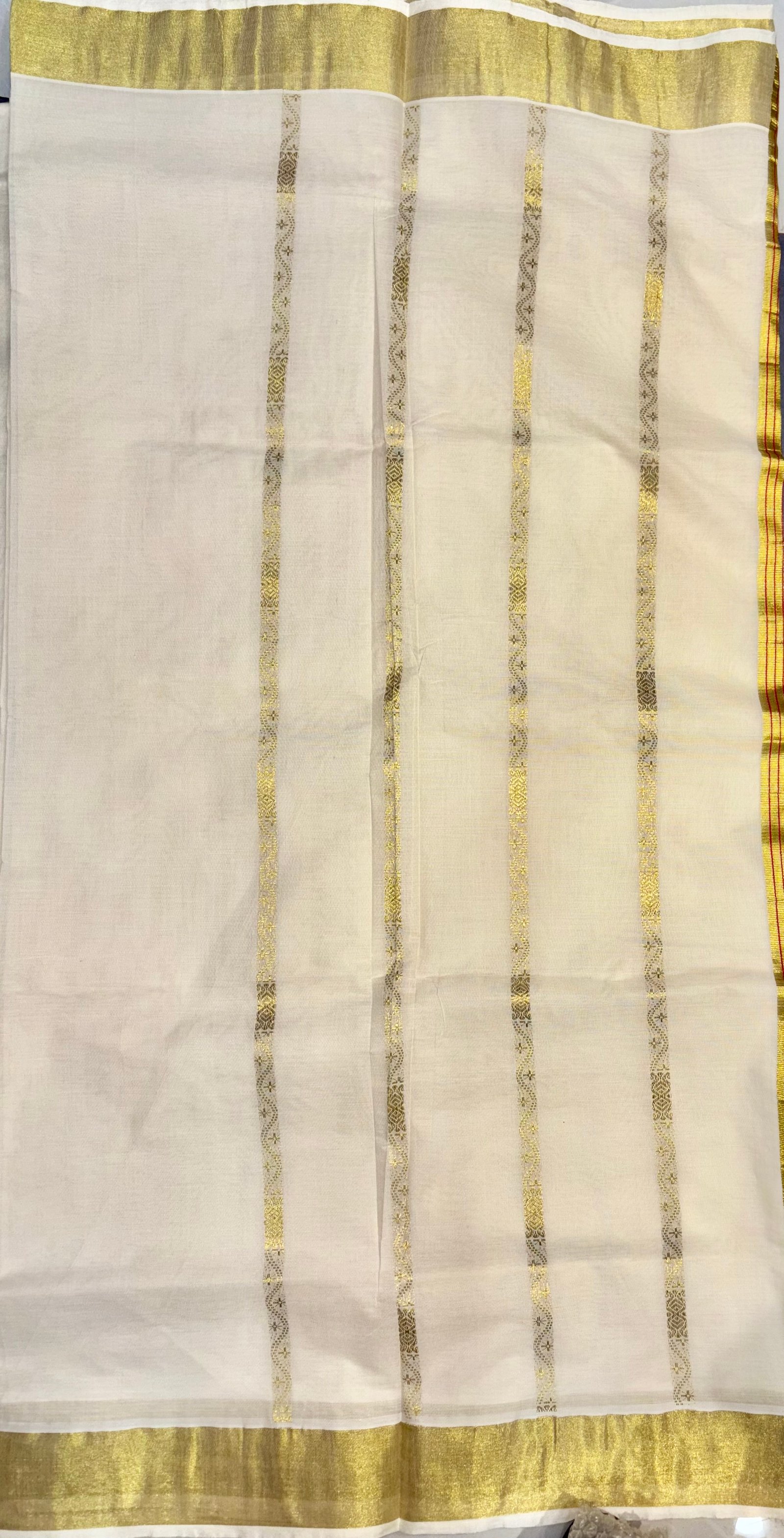 Kerala Kasavu Saree Red 2 image 2