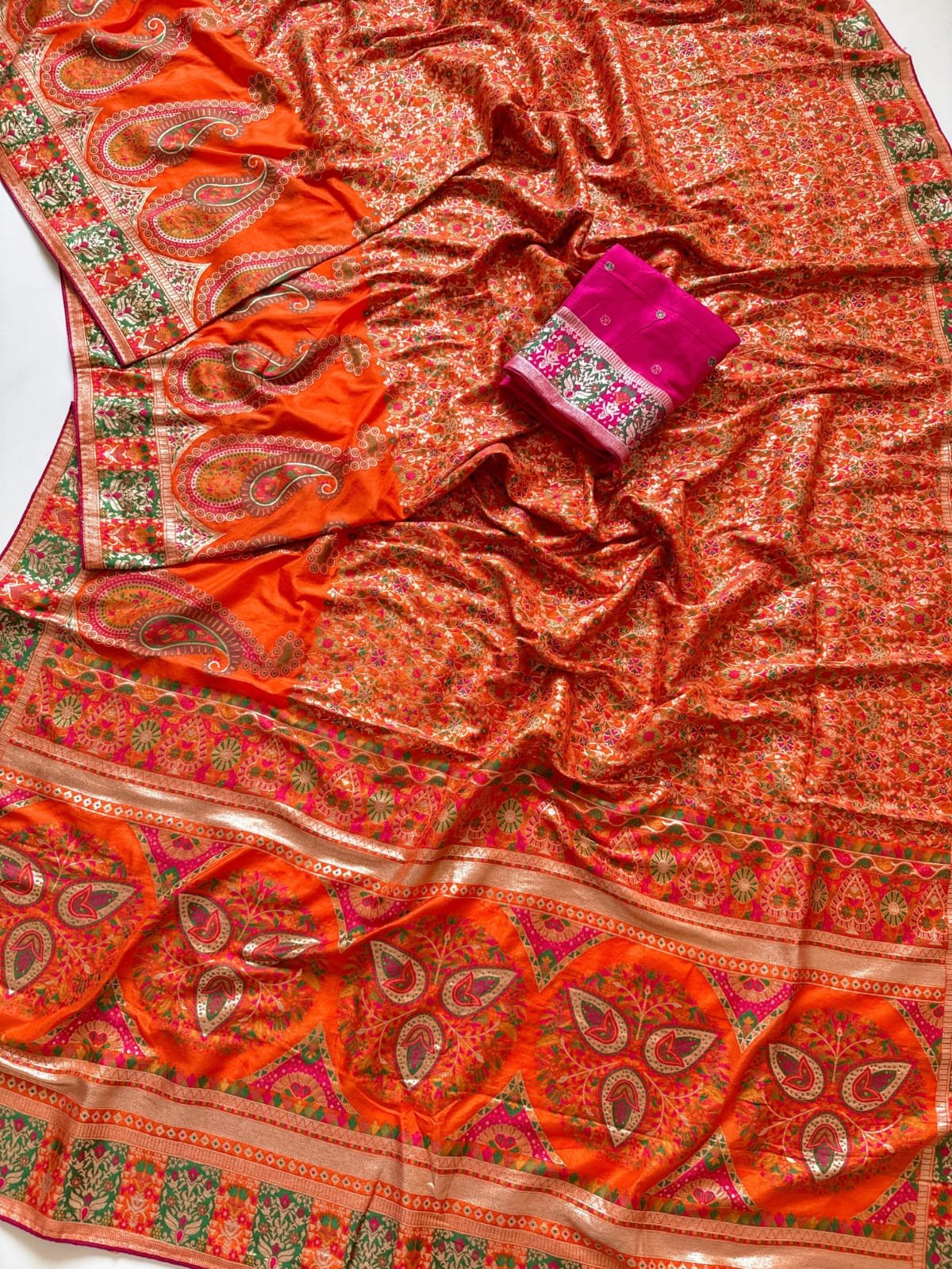 4 Pure Nylon Viscos Kasmiri Pashmina Silk image 4