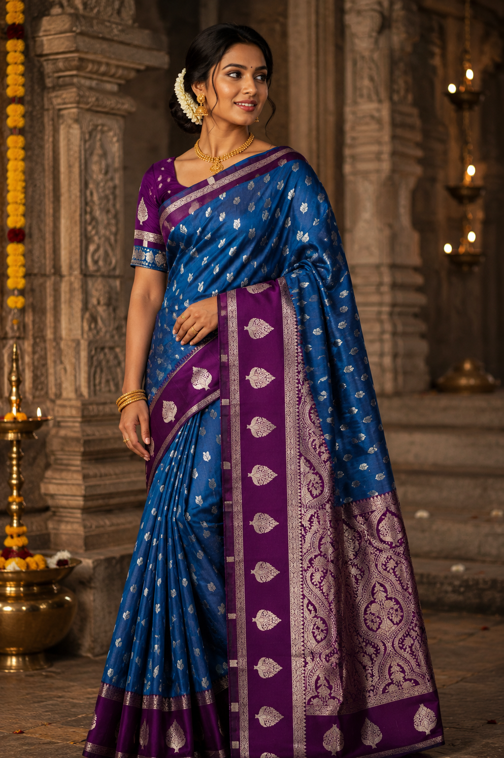 1 Korvai Kanchi Semi Silk Sarees image 20