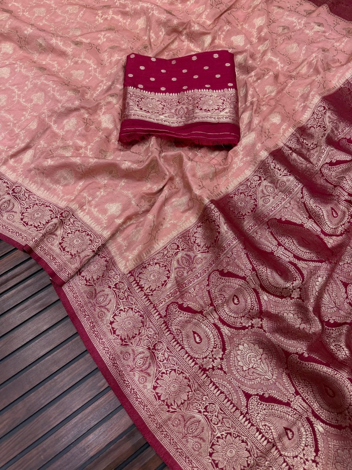 2 Pure Khaddi Creap Georgette Jaqurad Weaving image 3