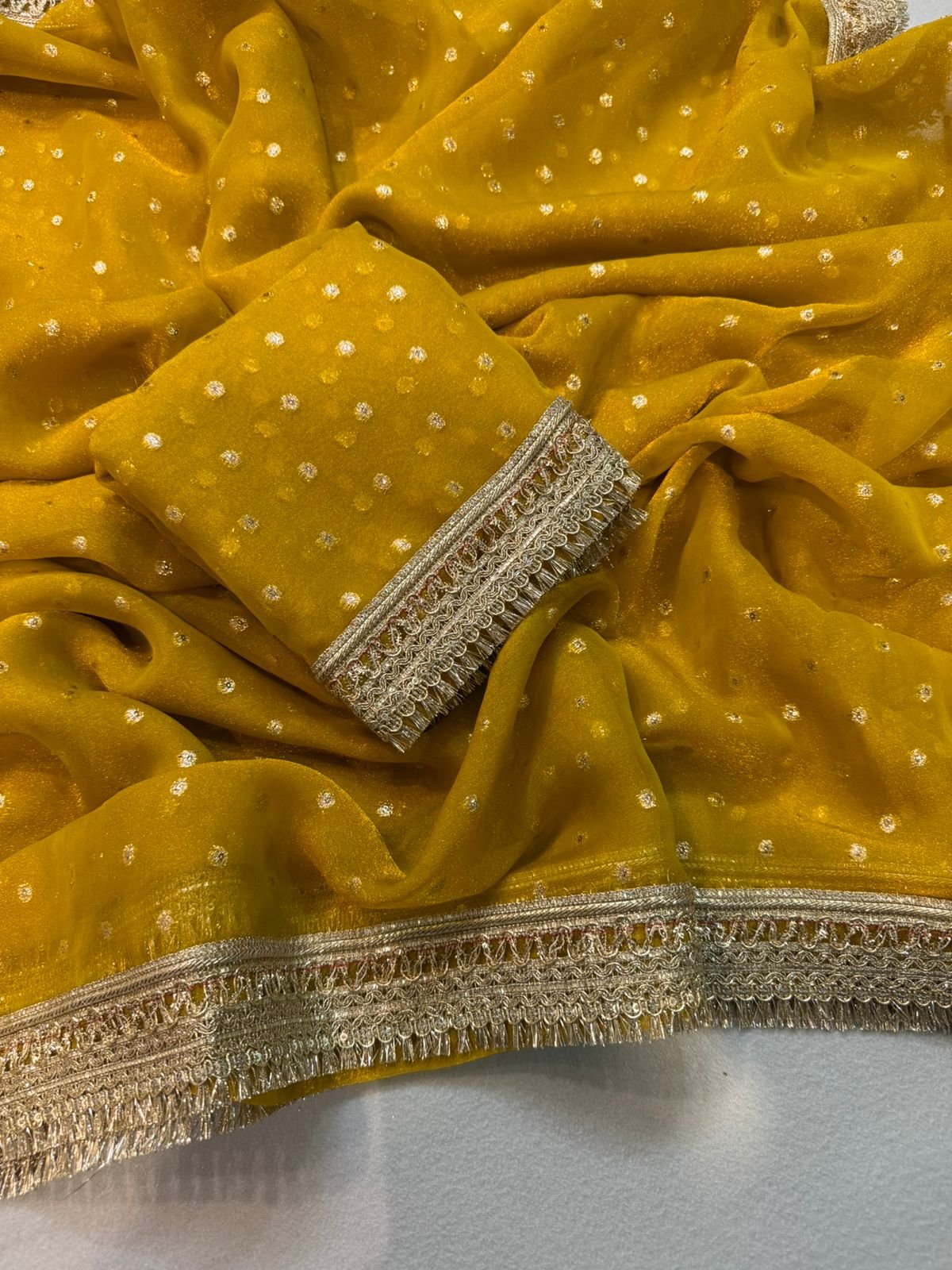 Satin Saree With Surani Big Border image 3