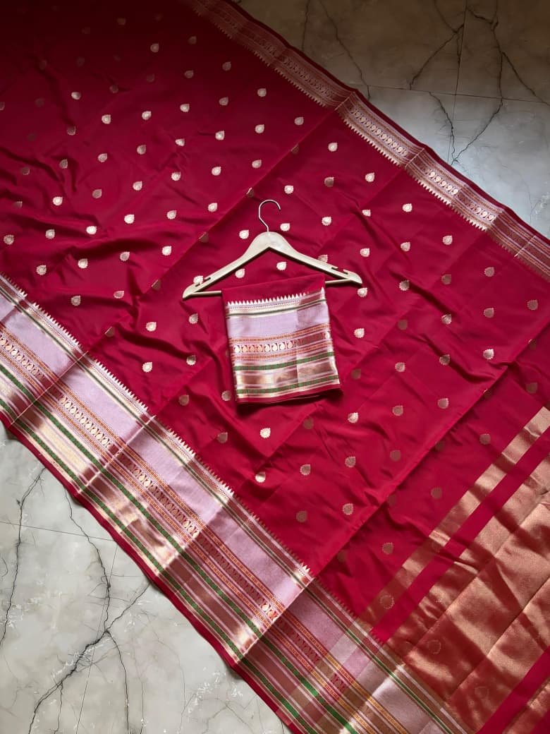 Banarasi Semi Kataan Silk Sarees image 19