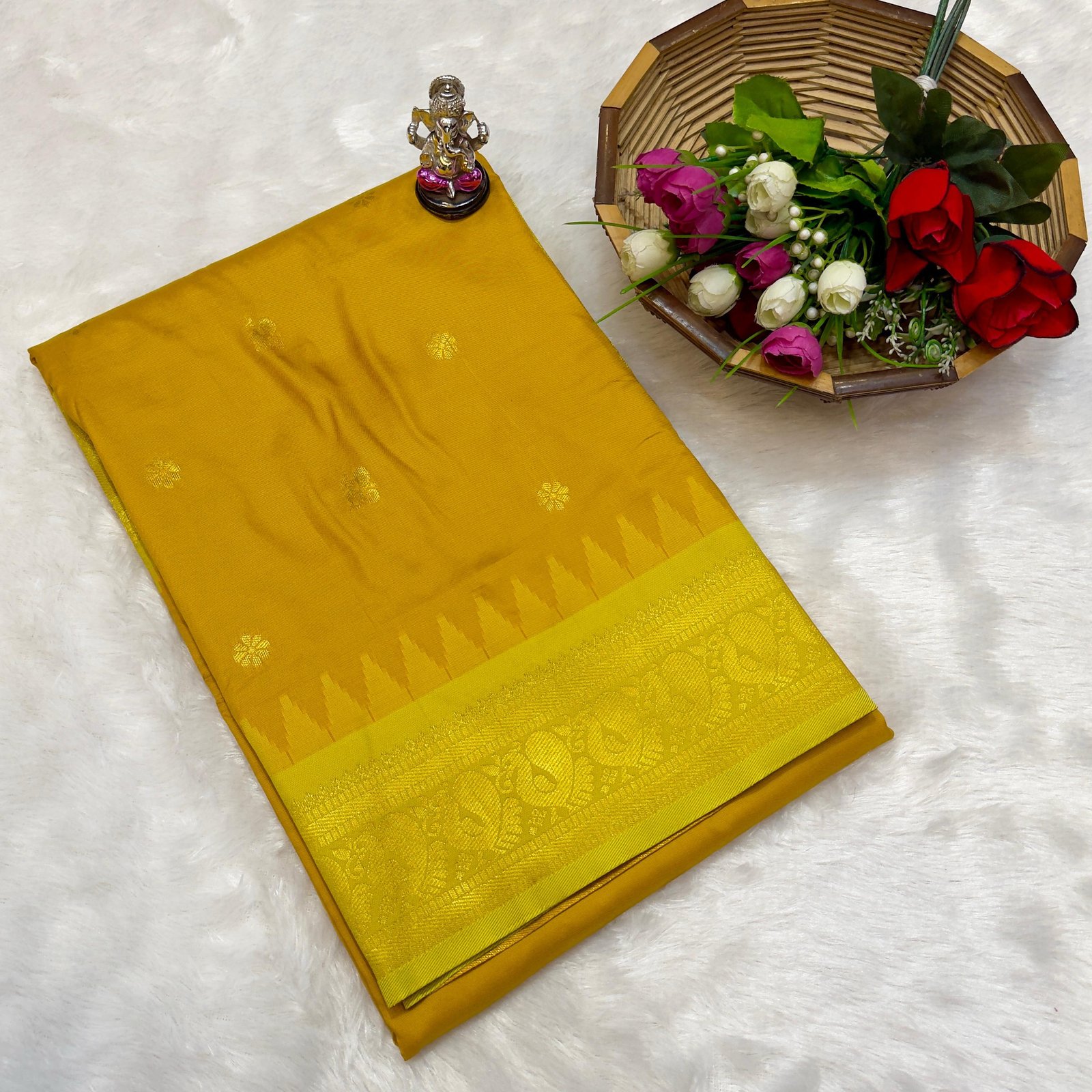 Half Silk Gadwaal Paithani image 23
