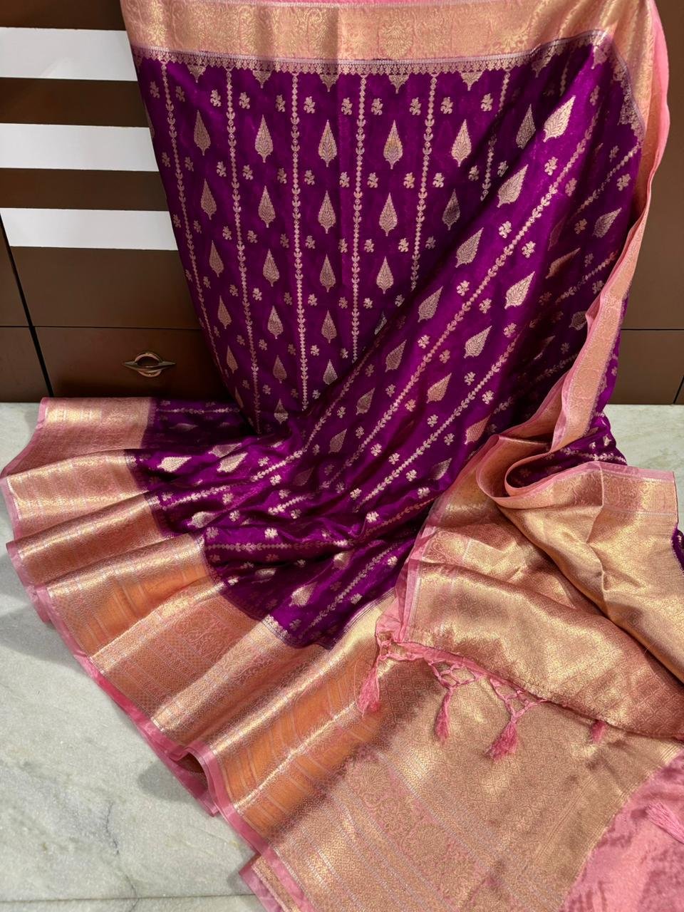 Banarasi Dybal Dupion Silk Saree image 16