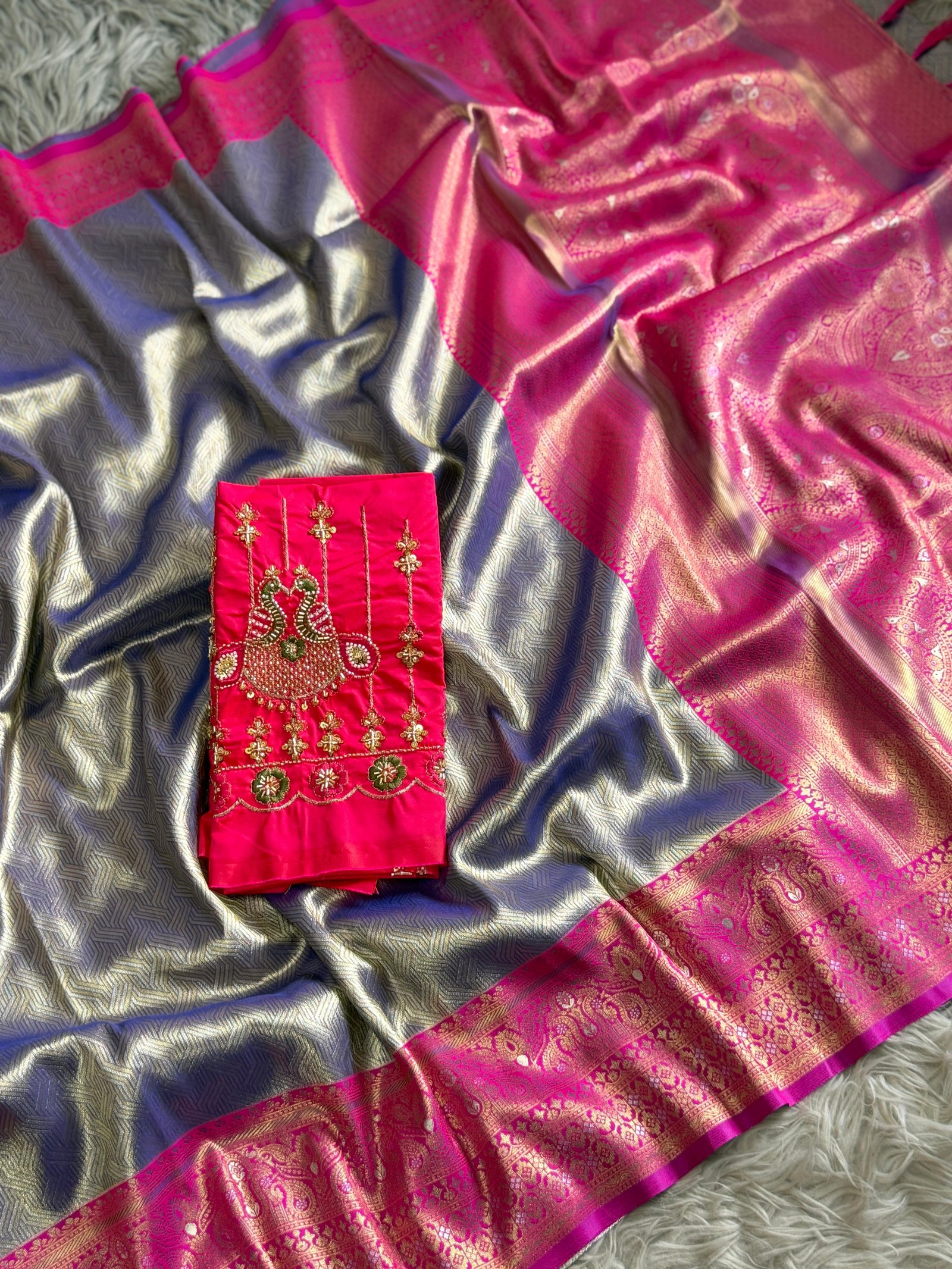 4 Banarasi Tissue Silk image 6