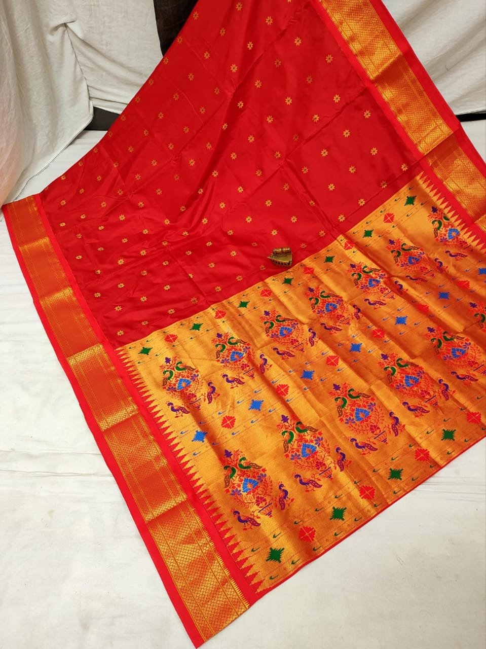 Karnful Pdiyal Paithani Pure Silk image 31