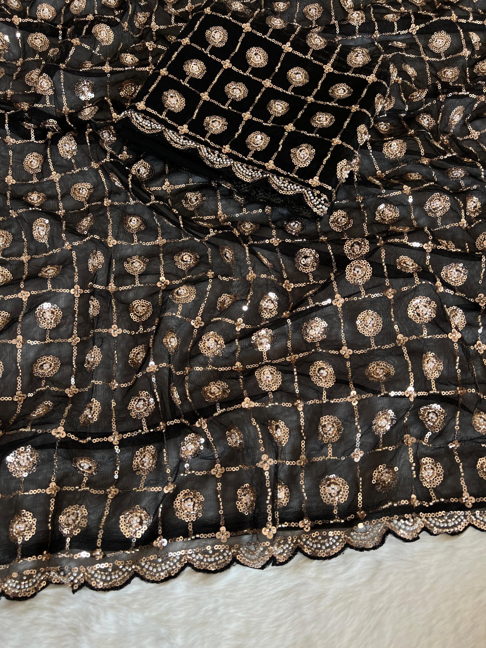 Heavy Butterfly Net Saree image 7