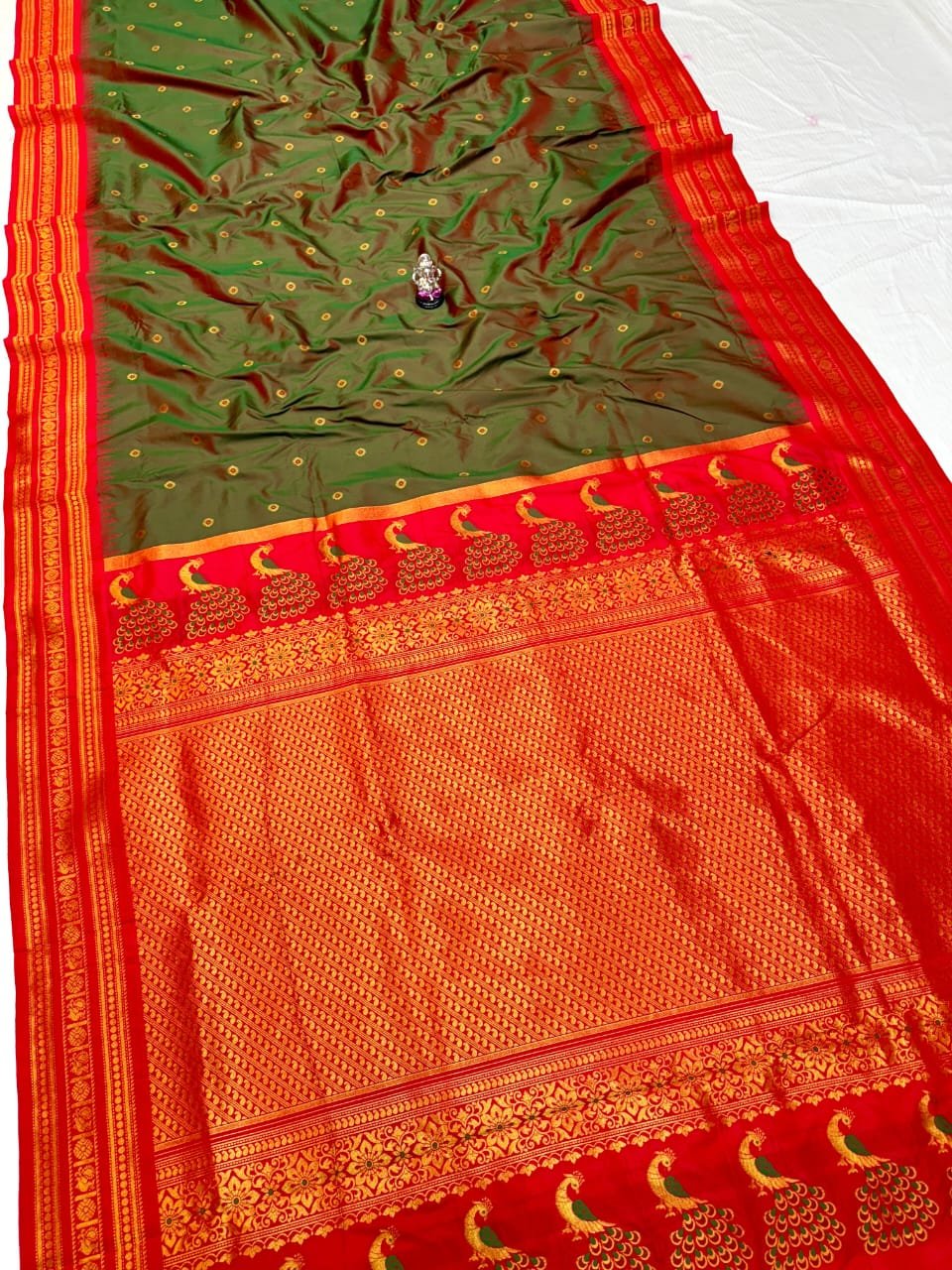 Half Silk South Indian Paithani image 17