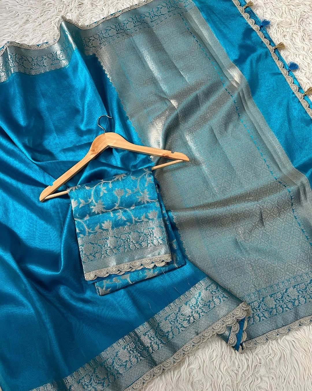 7 Banarasi Tissue Silk Saree image 10