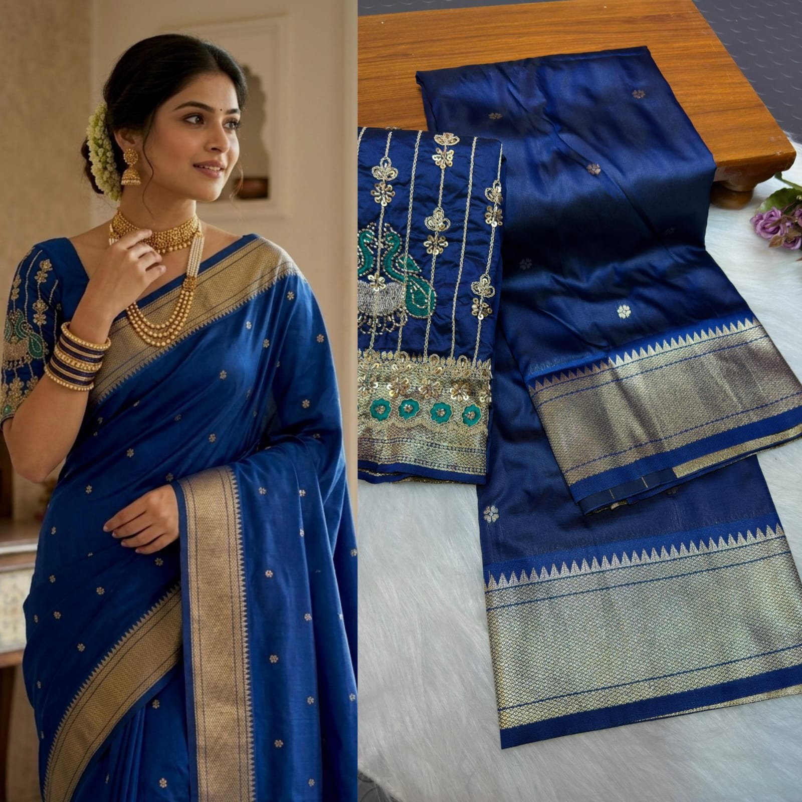 Aari Work Kalanjali Paithani