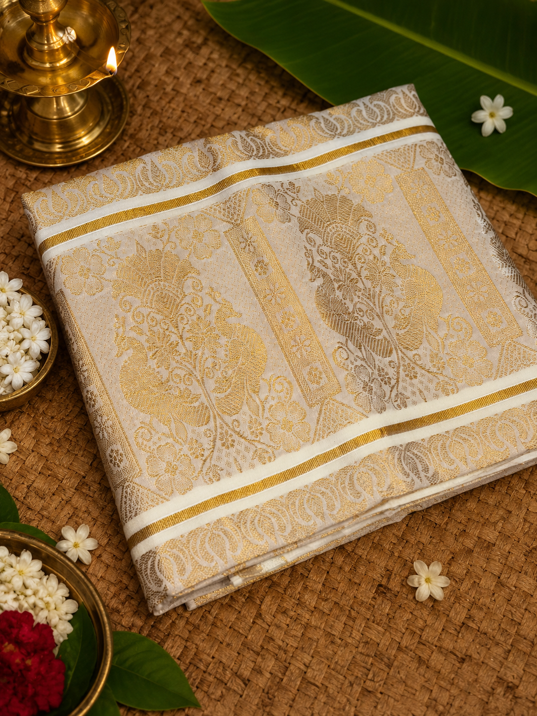 2 Kerala Kasavu Saree Cotton