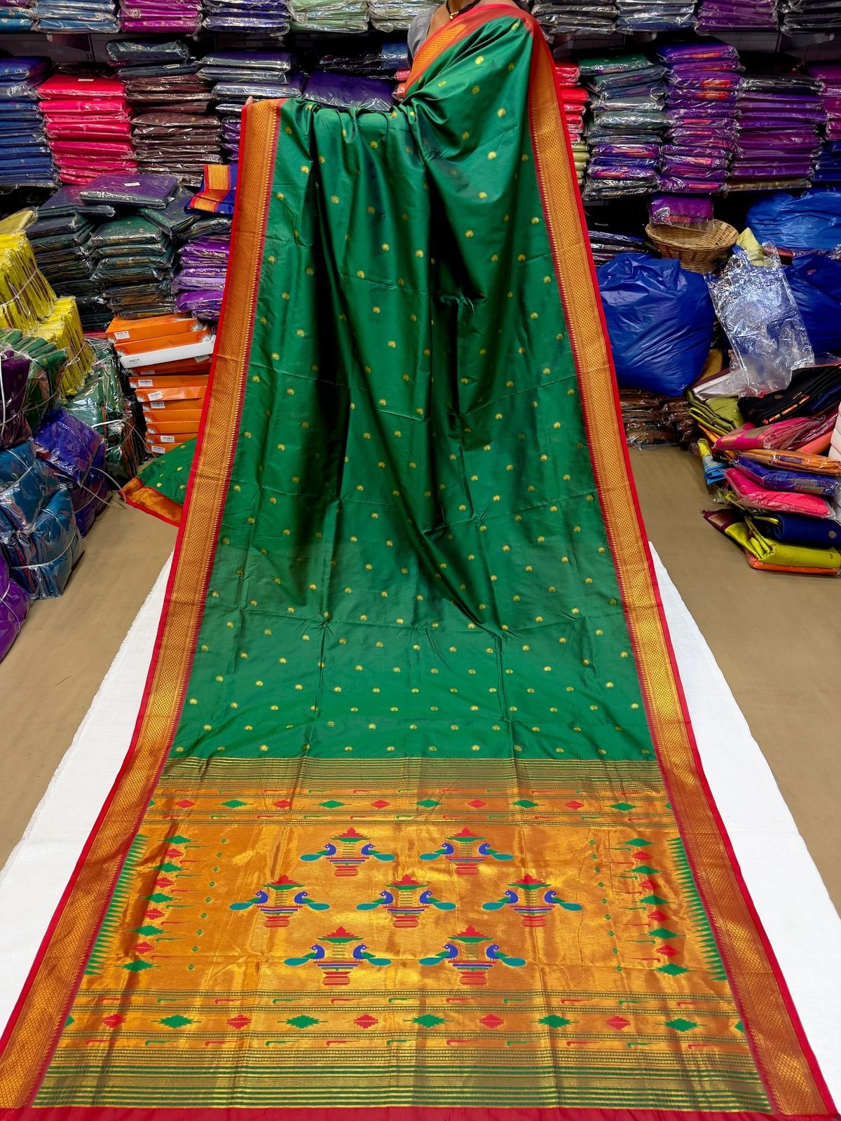 Yeola Double Pallu Semi Paithani image 14