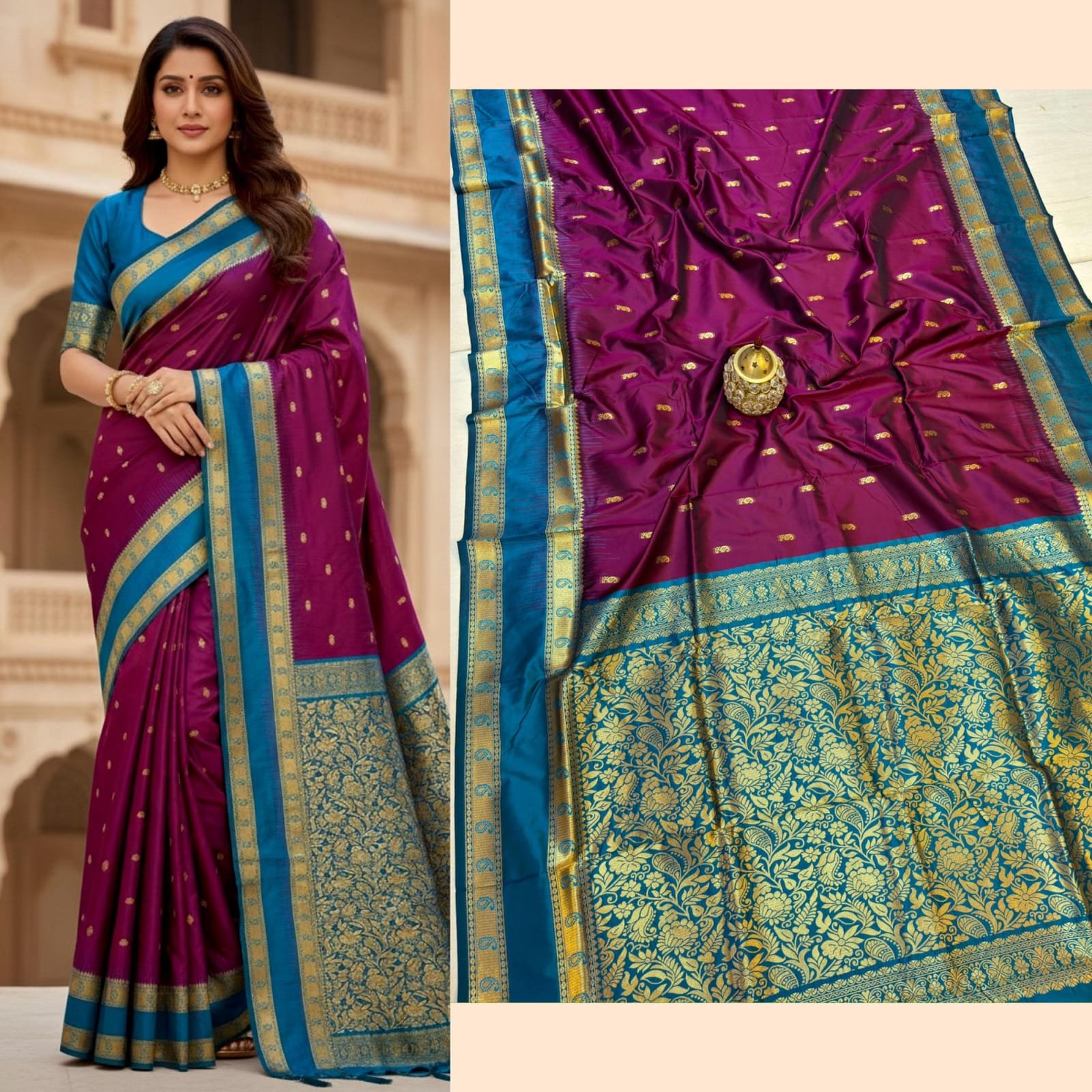 Kanjivaram Paithani Saree image 7