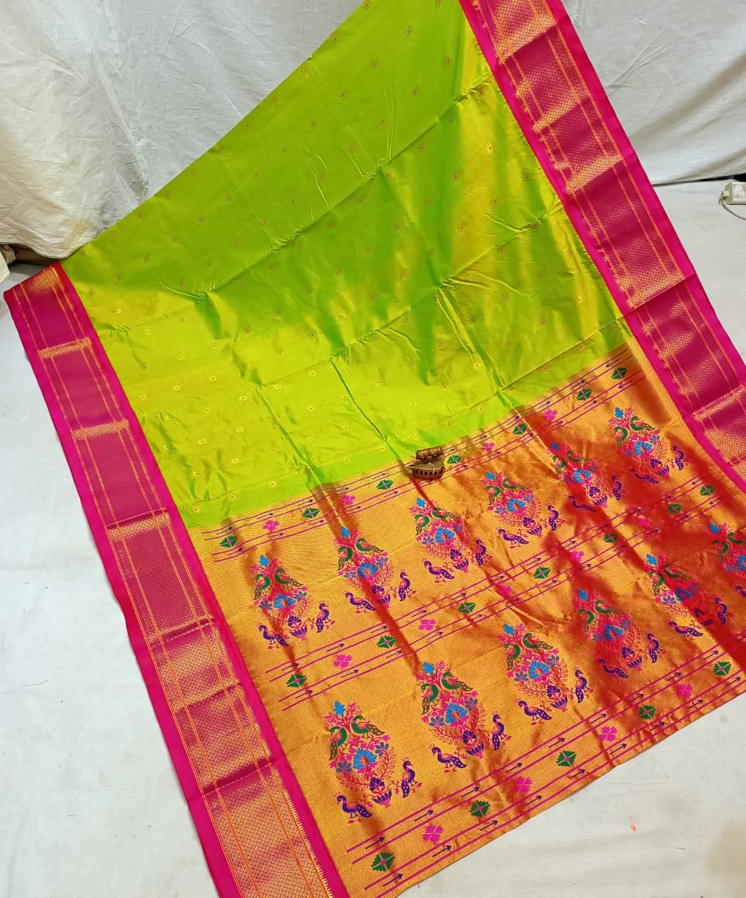 Karnful Pdiyal Paithani Pure Silk image 23