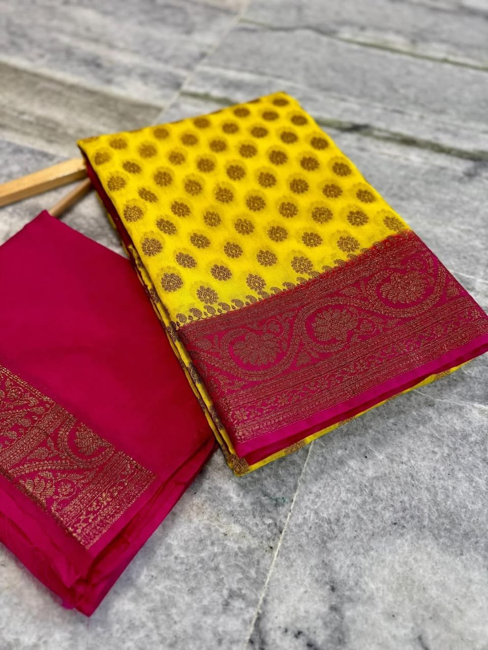 1 Banarasi Daybal Semi Georgette Soft Silk image 16