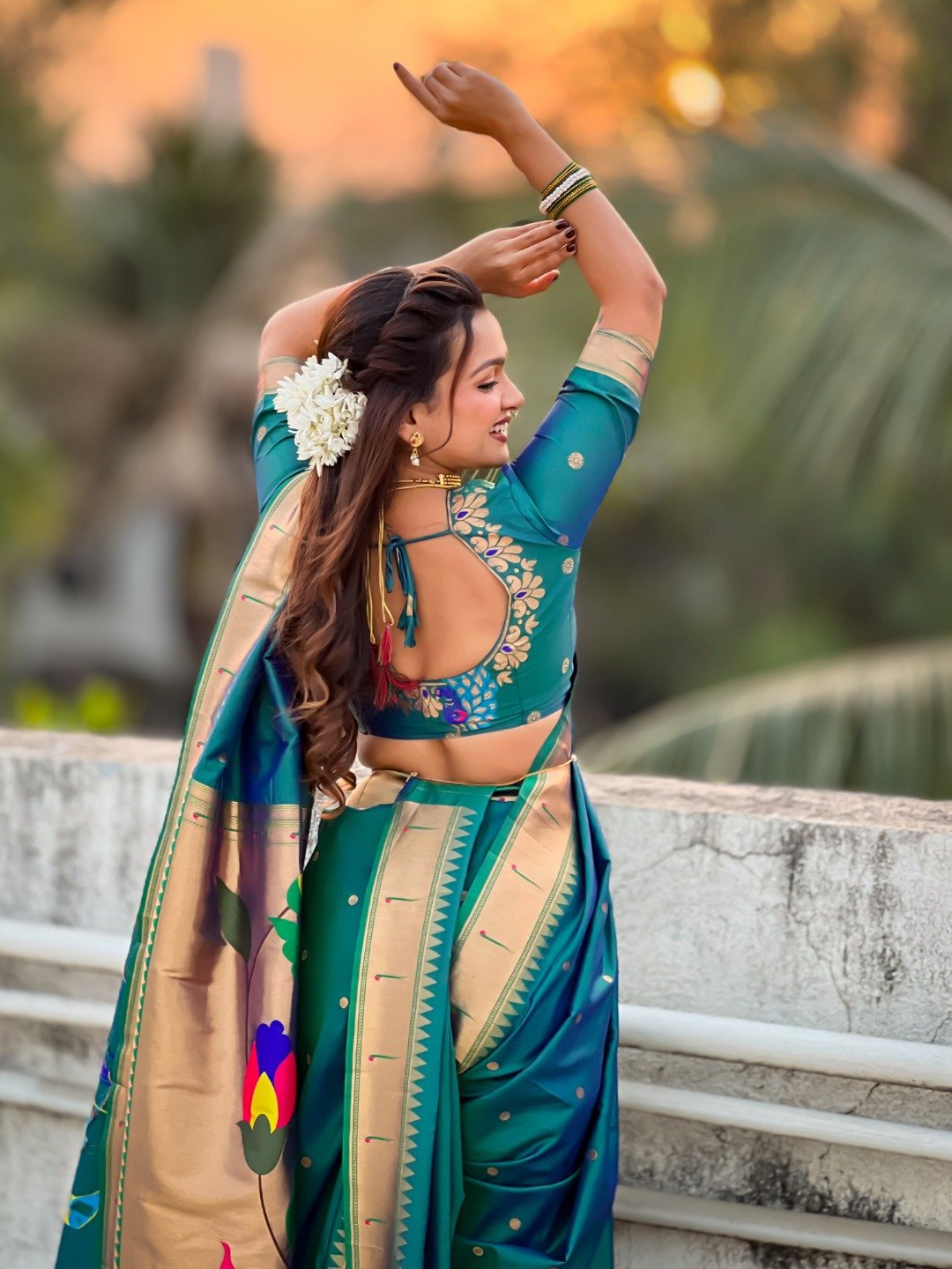 9 Vaar Muniya Paithani image 7