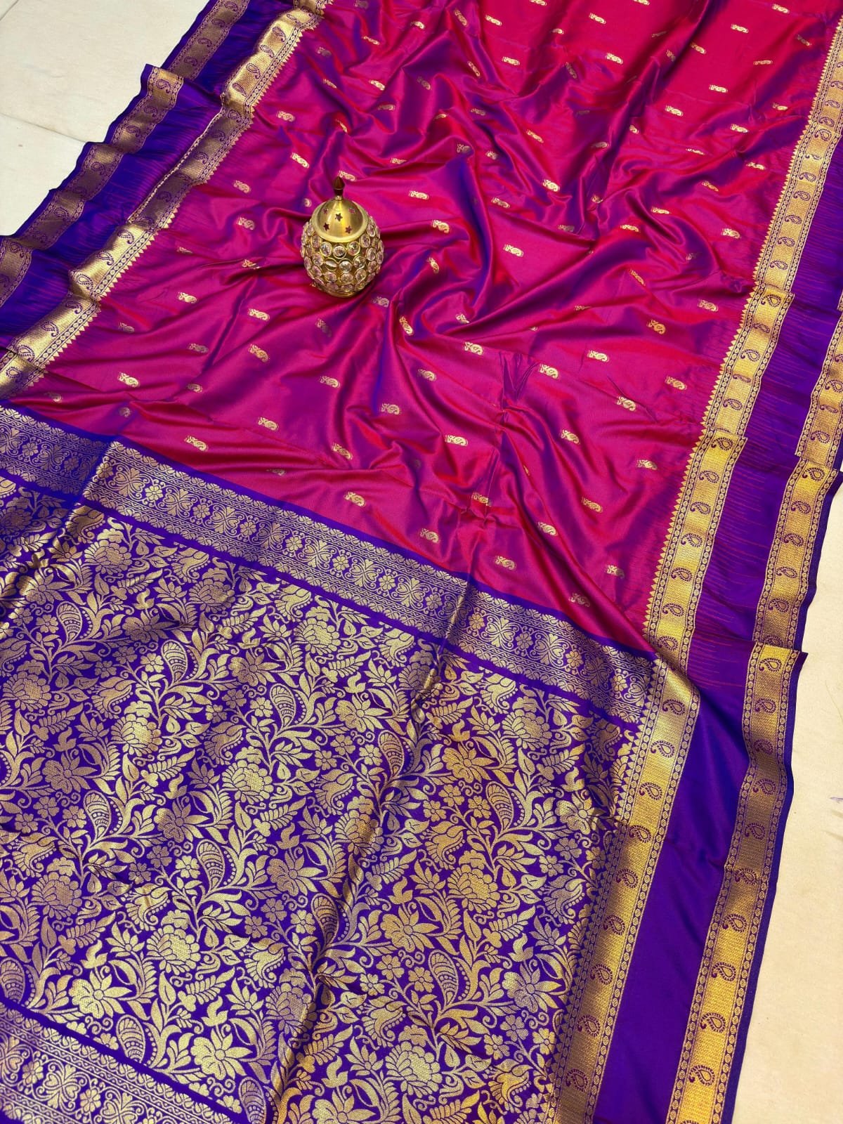 Kanjivaram Paithani Saree image 14