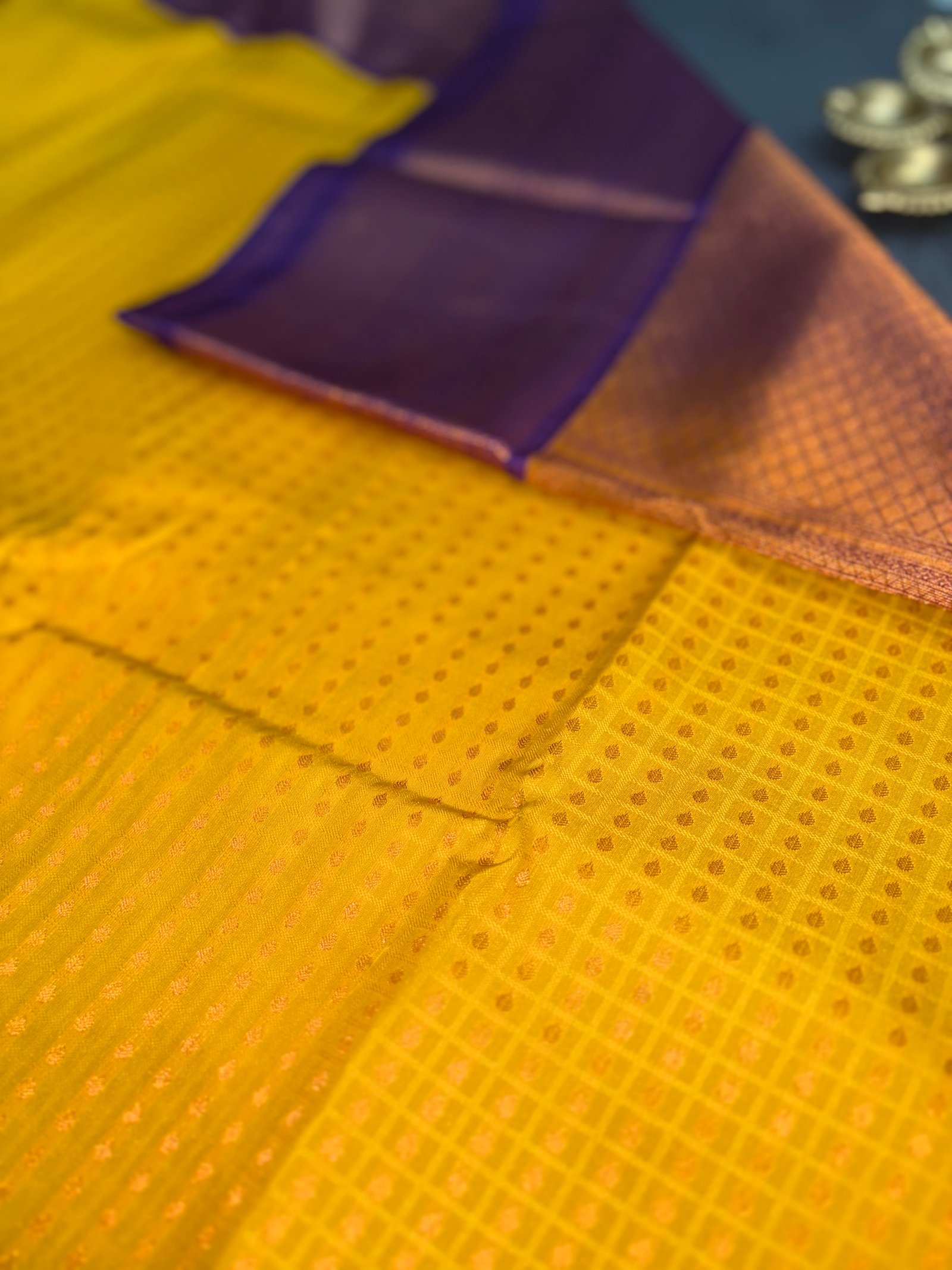 1000 Buttas Korvai Kanchi Semi Silk Sarees image 12