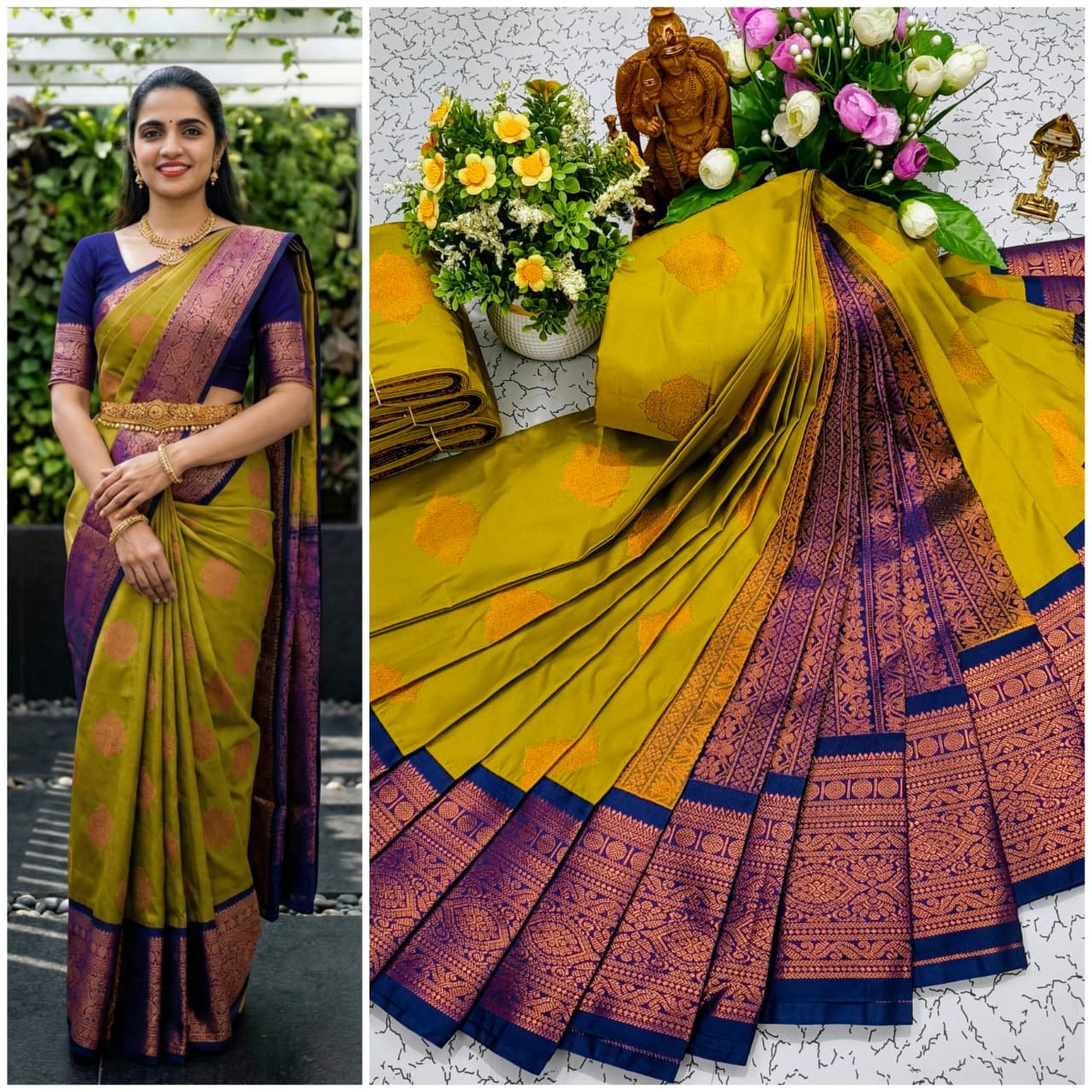 Korvai Kottanji Tana Semi Silk Saree image 22