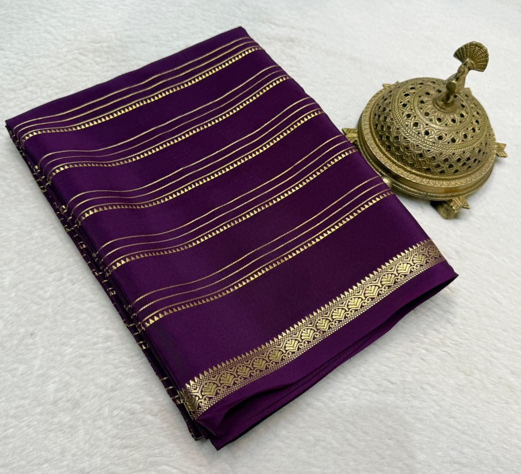 Semi Mysore Silk Sarees image 13