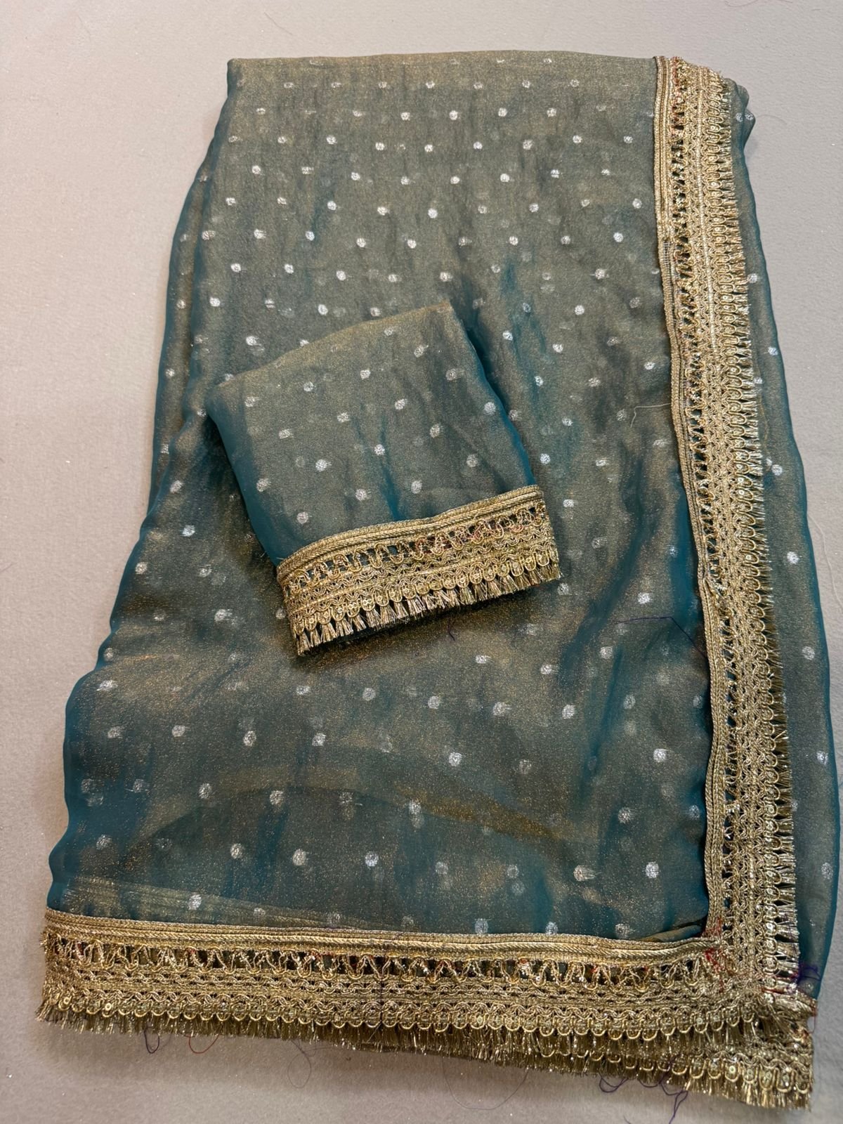 Satin Saree With Surani Big Border