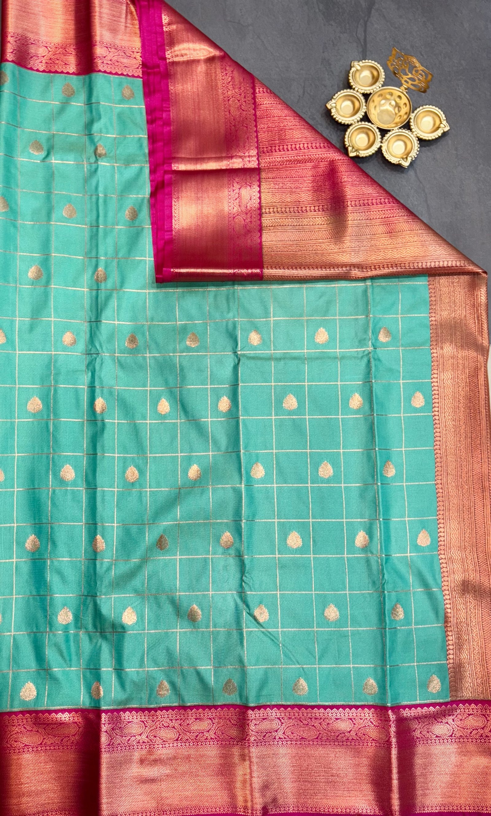 5 Korvai Semi Kanchi Silk Sarees image 2