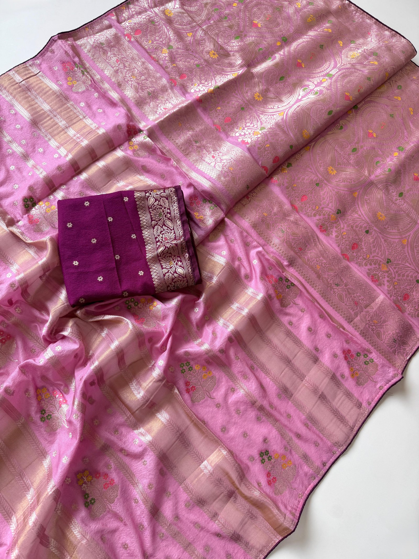 Pure Chinya Viscose Crepe Saree image 6