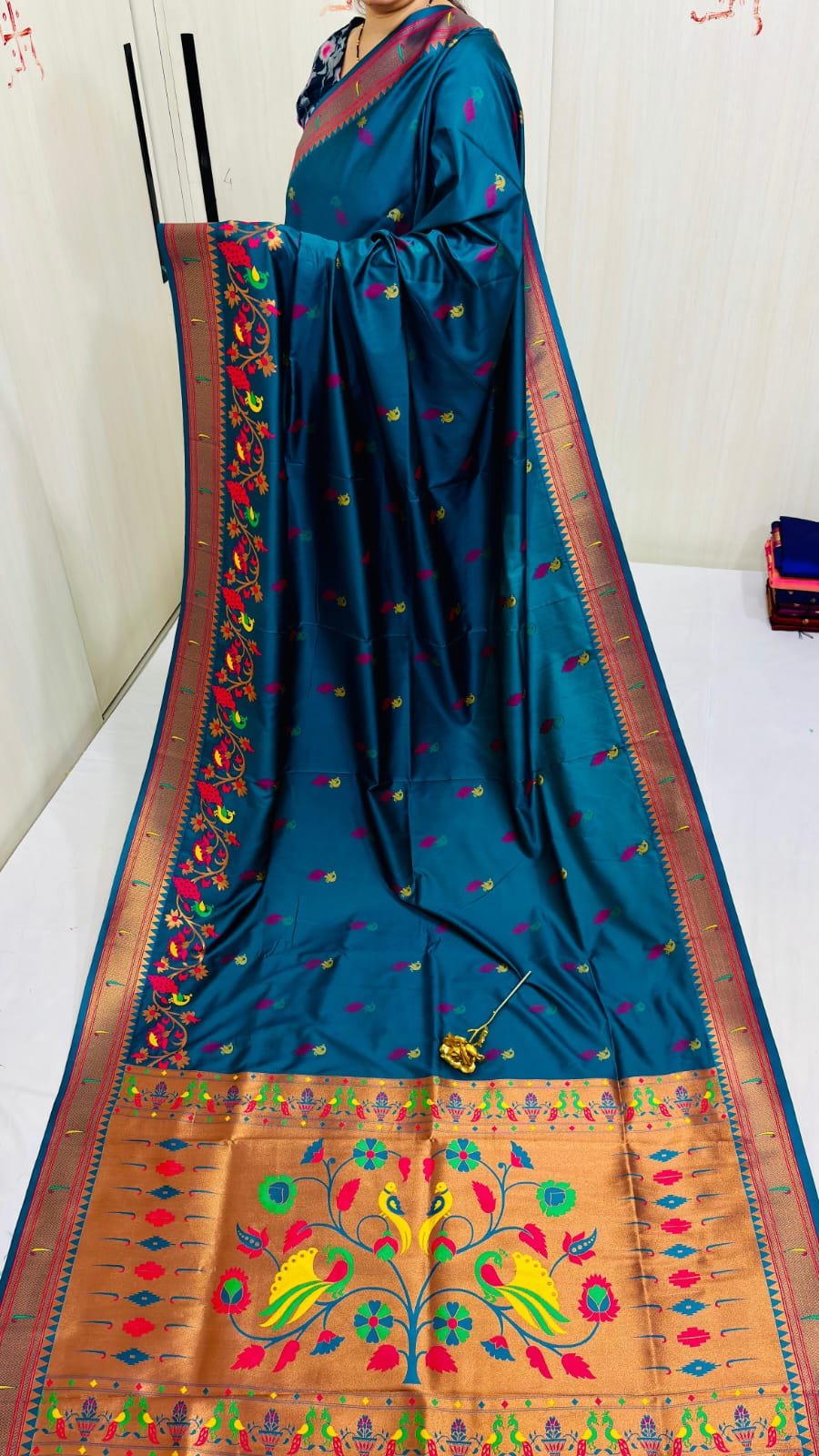 Dual Border Paithani