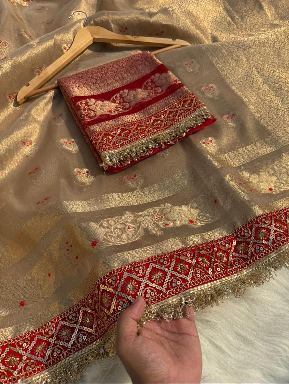 Banarasi Tissue Silk image 6