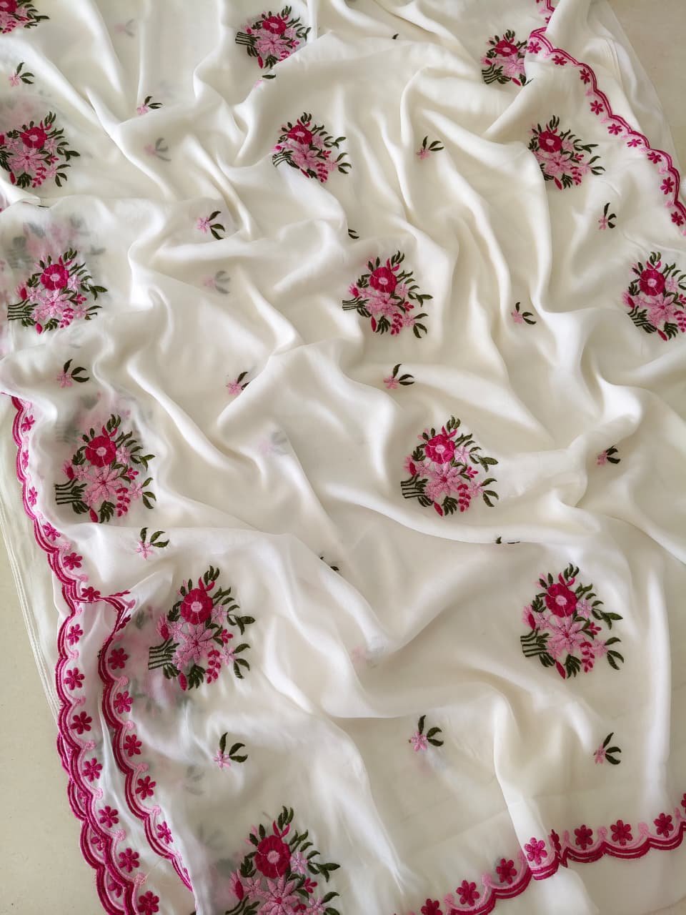 Soft Georgette Silk Sarees image 3