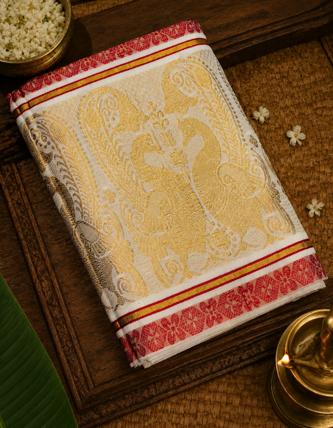 6 Kerala Kasavu Saree Cotton