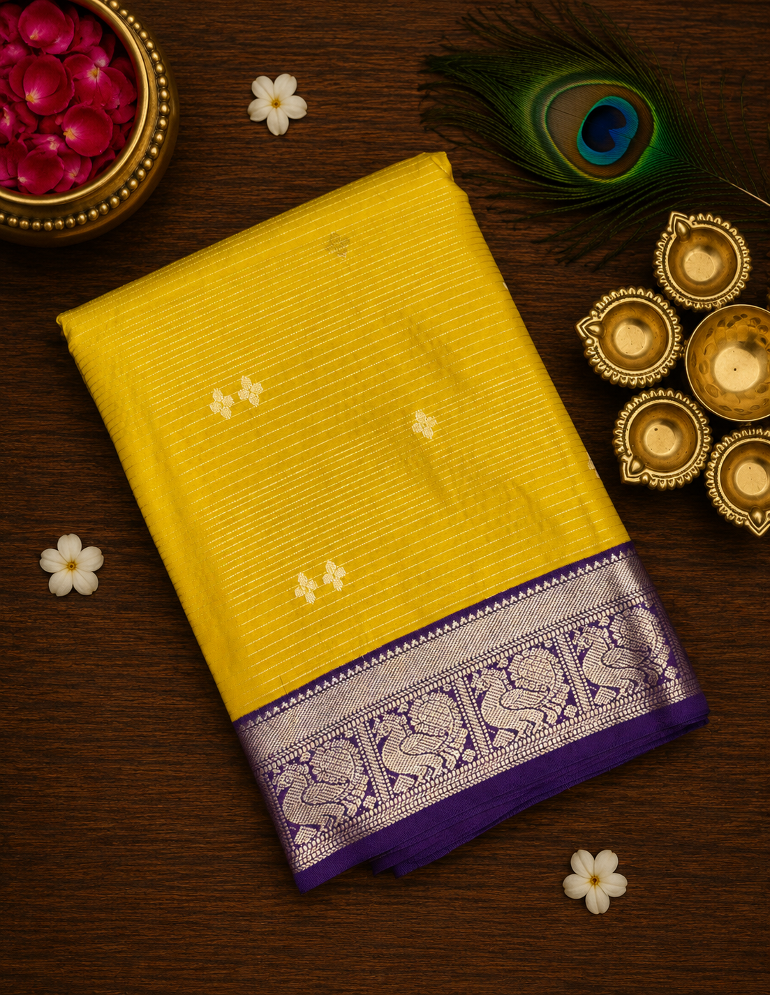 Small Border Korvai Kanchi Semi Silk Sarees image 19