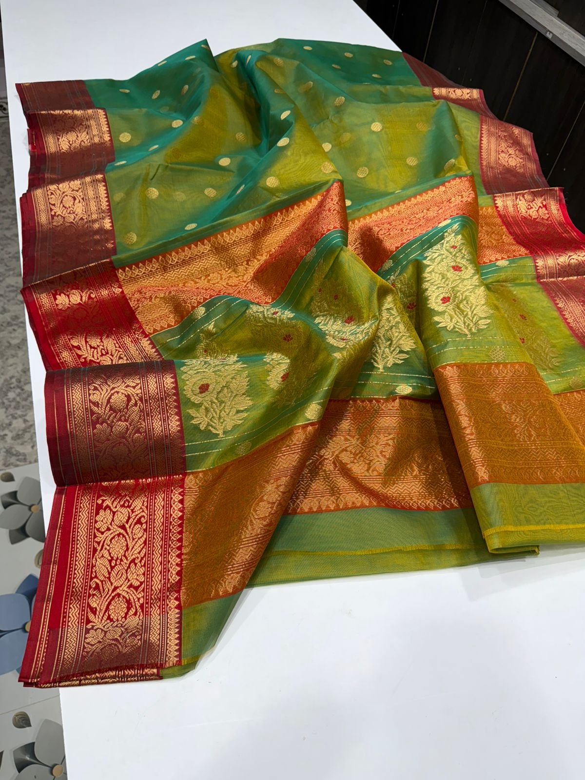 21 Silk Katan Saree image 2