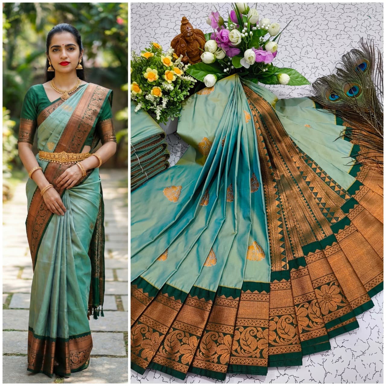 Korvai Kottanji Tana Semi Silk Saree image 30