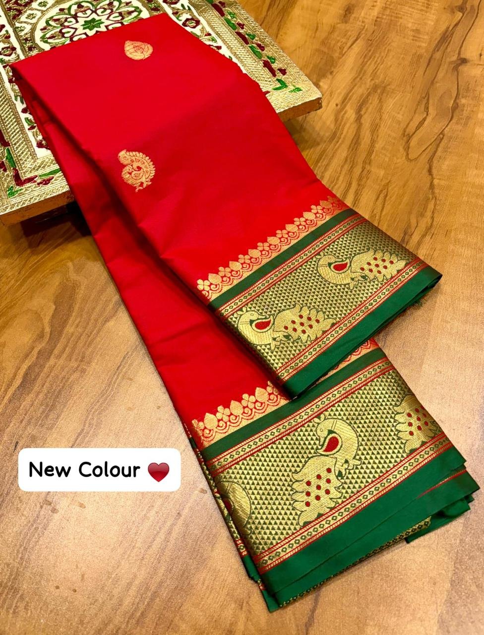 Meena Mor Border Paithani image 22
