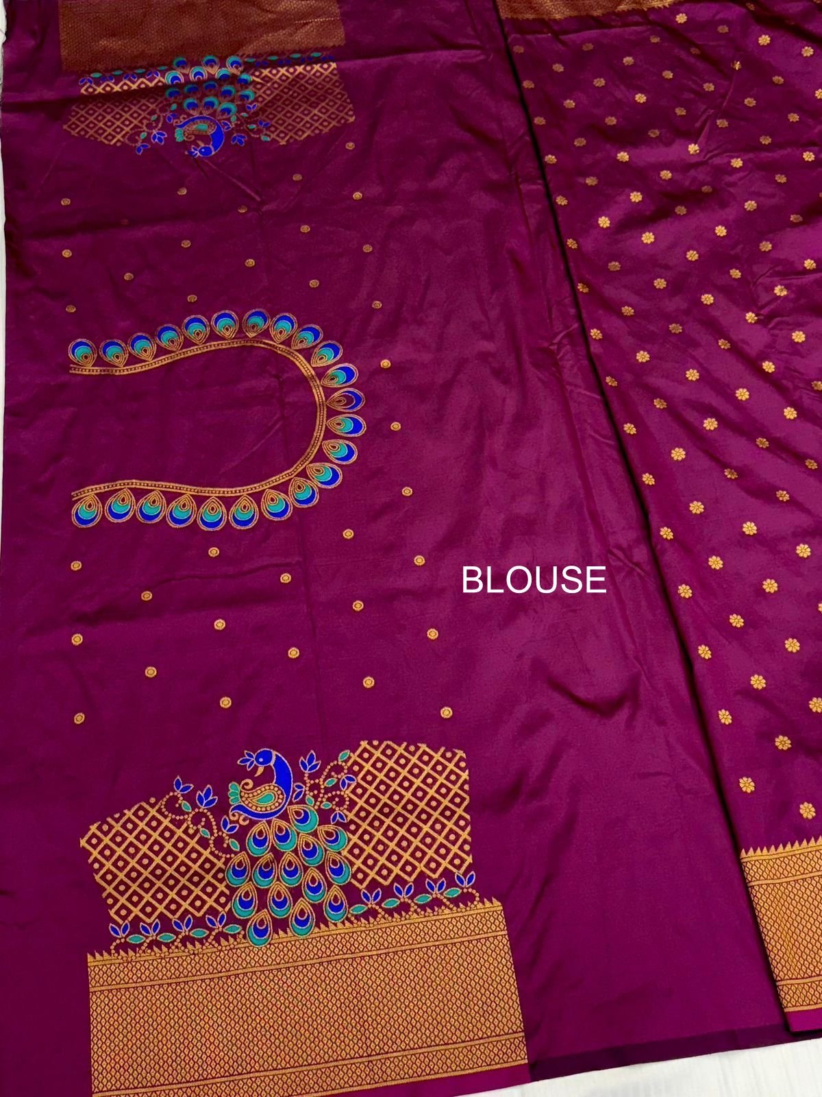 Yeola Kalanjali Double Pallu Paithani image 26