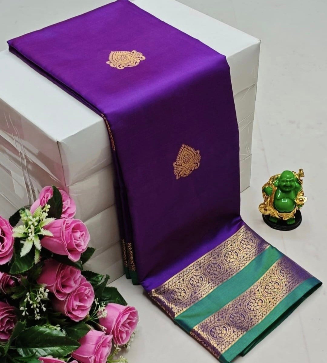 Litchi Soft Silk Sarees image 10