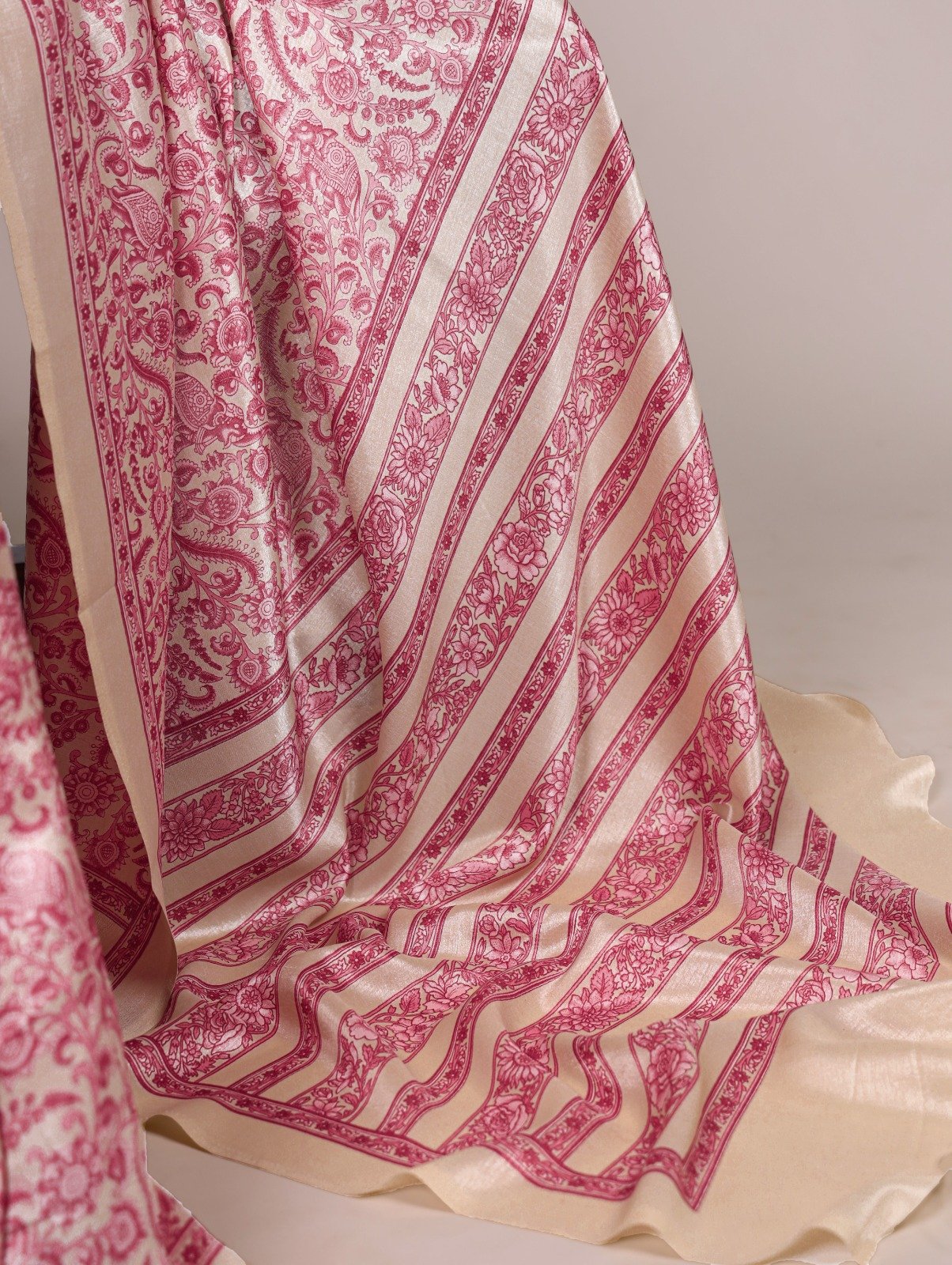 Tussar silk saree image 12