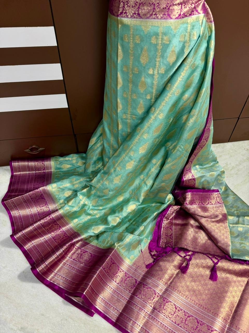 Banarasi Dybal Dupion Silk Saree image 14