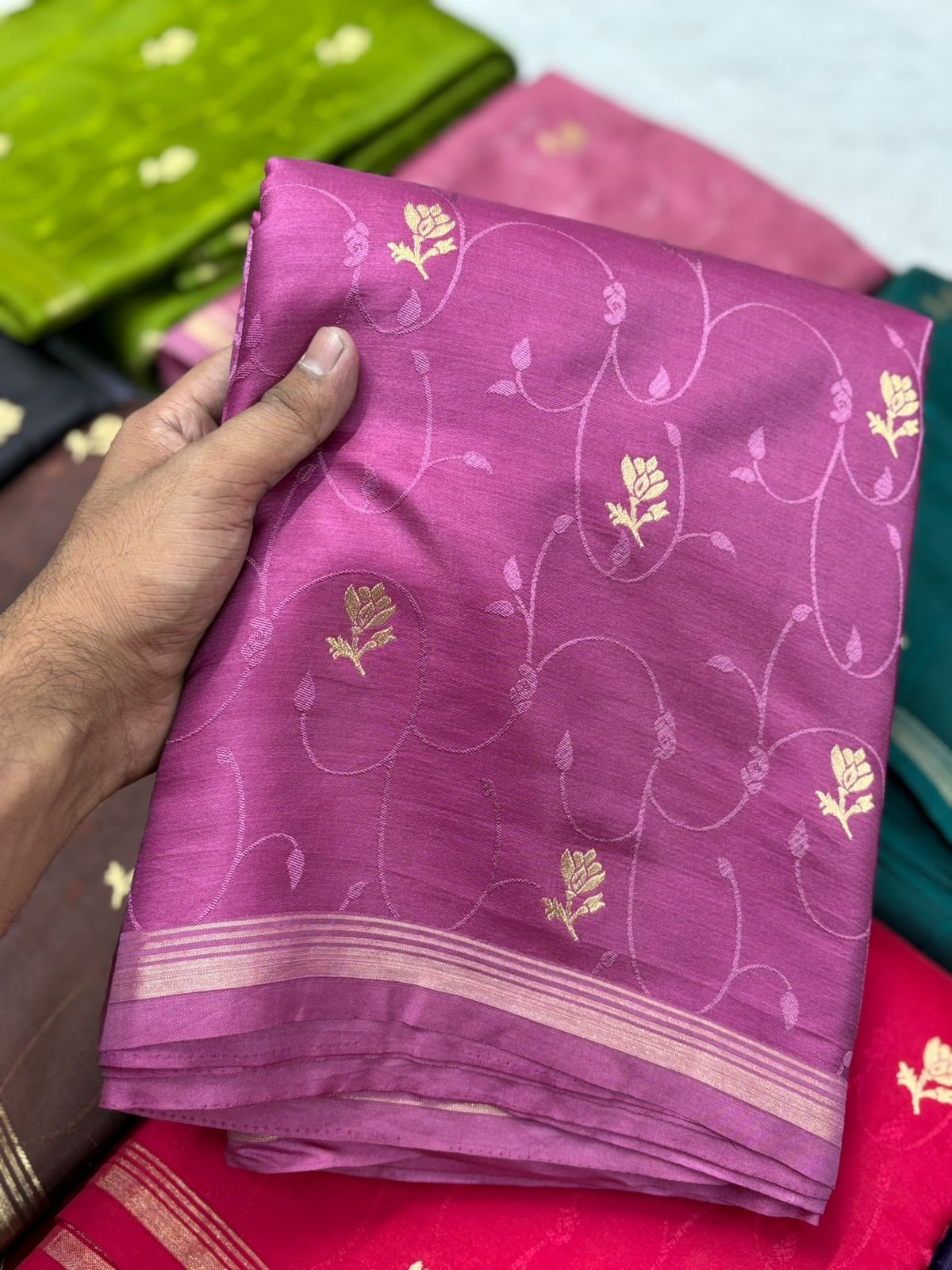 Premium Quality Gaji Silk saree image 7