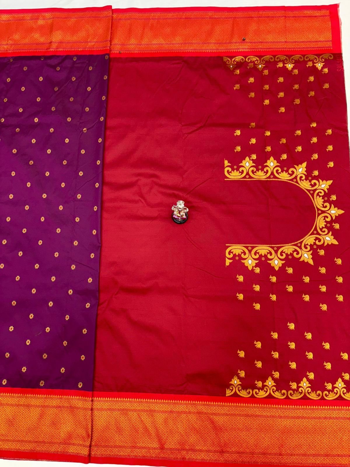 Beautiful Swan Pallu Paithani image 21
