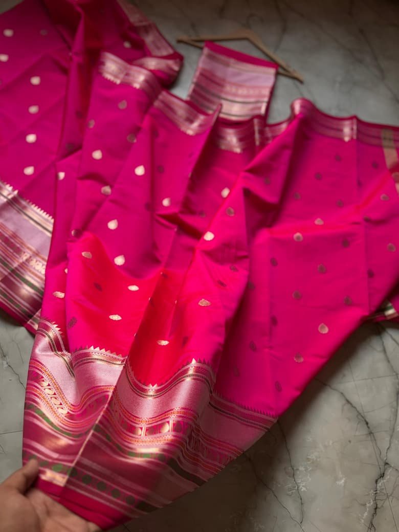 Banarasi Semi Kataan Silk Sarees image 13